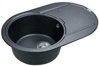 Мойка кухонная Paulmark Fittich PM317650-BLM чёрный металлик